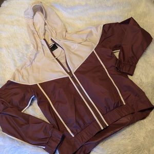 mauve nike windbreaker